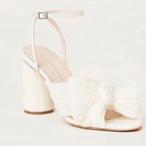 Loeffler Randall Camellia Pearl Pleated Bow Heel